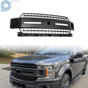 Front Upper Hood Grille For 2018-2020 Ford F-150 XLT XL JL3Z-8200-AB Black - Picture 1 of 23