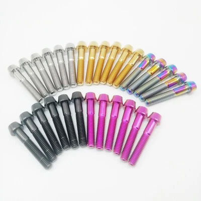 M6x35mm Bike Headset Conical Head Bolts Road Cycling Super Light Stem Screw 6pcs - Image 1 of 2