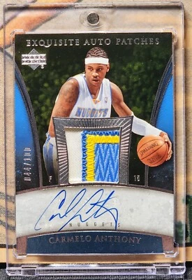 CARMELO ANTHONY 2006-07 Exquisite Collection PATCH AUTO /100 DENVER NUGGETS - Image 1 of 2