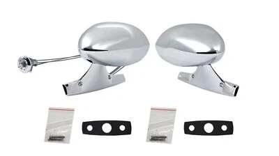 Par de espejos retrovisores cromados para Dodge Challenger Plymouth Cuda 1971-74 carrocería mopar e Foto 1 de 4