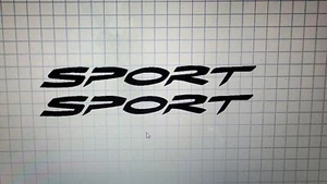  SPORT  Truck HOOD Decal .. Compatible with Dodge Ram 99-+   SOLD AS SET - Picture 1 of 1