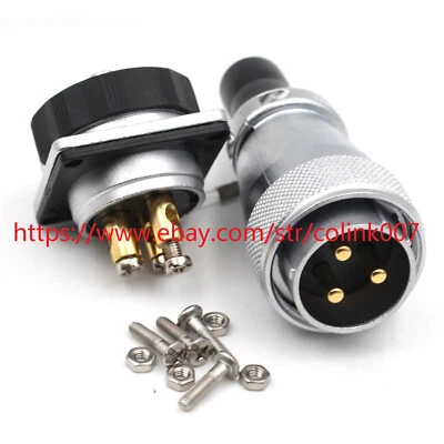 WS28 3Pin 50A Waterproof Power Connector,Electric Solder free Connector Plug - Image 1 of 4