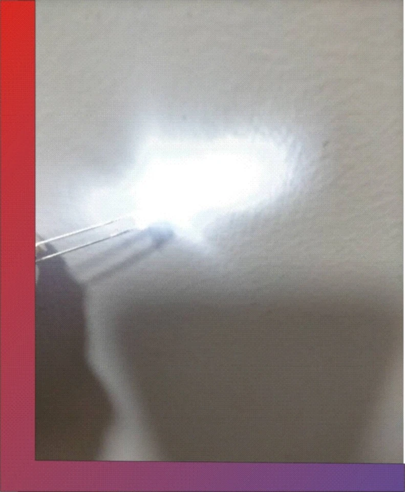 10 x LED 3mm WEIß white flicker flacker flackern Fernsehen television