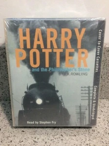 Harry Potter Philosopher's Stone CASSETTE AUDIOBOOK read by Stephen Fry SEALED - Picture 1 of 4