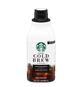 Starbucks Signature Black Coffee, Bottled Cold Brew Coffee 32 oz - Picture 1 of 7