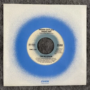 TIM McGRAW Indian Outlaw / Don't Take The Girl 45 Curb NR-76923 NEW UNPLAYED - Picture 1 of 4