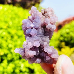 22g Natural purple grape agate quartz crystal granular mineral specimen - Imagen 1 de 9