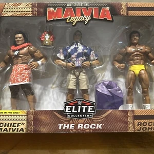 WWE Generations Maivia Legacy Elite Collection The Rock Actionfigur 3er Pack - Bild 1 von 3
