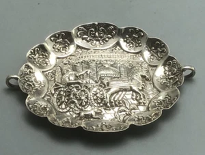 Assaggiatore di vino vittoriano in argento JAJS London 1880 43 g ELZX - Foto 1 di 2