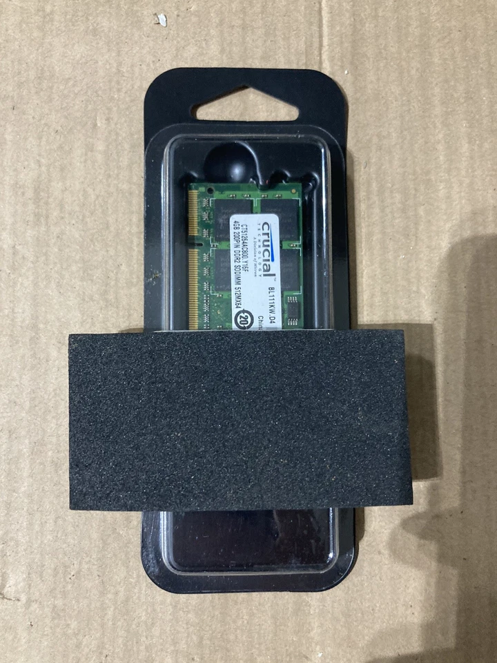 New 4gb PC2-6400 DDR2 800MHz sodimm laptop notebook memory CT51264AC800 - Image 1 of 1