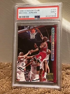 1996 Stadium Club Michael Jordan PSA 9 #101 Card NEW Case * - Picture 1 of 1
