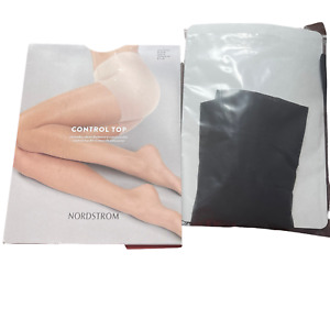 NEW Nordstrom Control Top Pantyhose Size A Black 8135B