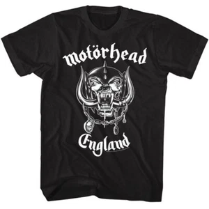 Motorhead England 78 Men's T Shirt Snaggletooth War-Pig Lemmy Heavy Metal Rock - Picture 1 of 4