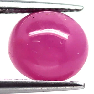 6.15 CT. Heated Pink Ruby Madagascar Oval Cabochon 9 x 10 MM. - Picture 1 of 4