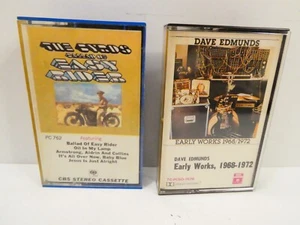 2 CASSETTE TAPES ORIGINAL THE BYRDS EASYRIDER DAVE EDMUNDS EARLY WORKS 1968 72 - Picture 1 of 3