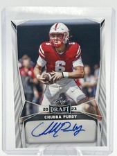 2023 Leaf Draft CHUBBA PURDY Autograph Card - #BA-CP1 - Nebraska