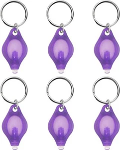 6 PIEZAS Mini UV Led Llavero Linterna Portátil Pequeña Luz Negra Llavero Antorcha - Imagen 1 de 8