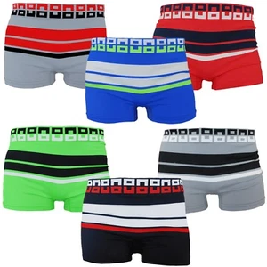 6 calzoncillos bóxer sin costuras para hombre ropa interior de compresión de microfibra MEDIANA (28-30) - Imagen 1 de 7