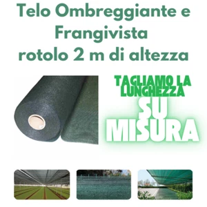 Telo Rete ombreggiante 90% frangivista rotolo mt 2 con misura personalizzata - Foto 1 di 13