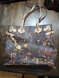 Piero Guidi Magic Circus Brown Tote Bag for Women 14x13 - Picture 1 of 8