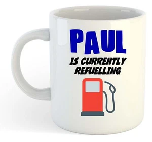 Paul Ist Aktuell Tanken Becher - Lustig, Geschenk, Name, Personalisiert - Bild 1 von 1