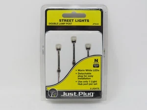 Woodland Scenics N 5640 Doppel Lampenmast Straßenlaternen nur Stecker verwittert - Bild 1 von 3