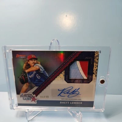 2024 Bowman's Best All-Star Futures Game Relic Autographs Rhett Lowder 04/10 - Image 1 of 2