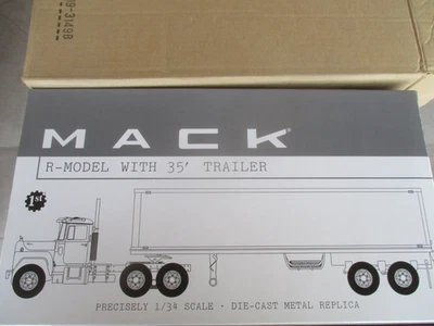 First Gear Mack R-Model w/35’ Trailer SMITH'S TRANSPORT 1:34 BOXED MORE LISTED - Image 1 of 4