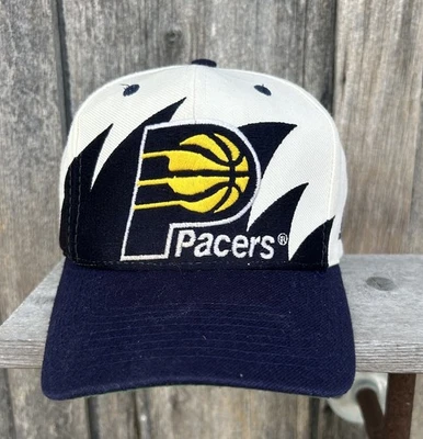 Gorra gorra gorra vintage años 90 logotipo atlética Indiana Pacers diente de tiburón Snapback era Reggie Foto 1 de 4
