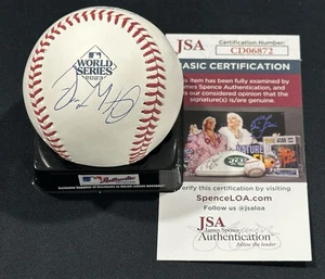 Jordan Montgomery Signed 2023 World Series Baseball Rangers Autographed JSA COA! - Picture 1 of 2