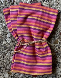Lot Of 3 Gorgeous Cotton Quilt Fabric - 1 1/2 Yards - Colorful Stripes - Picture 1 of 6