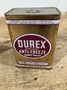 Durex One Gallon Anti Freeze Can. Vintage Tin Petrolina- Free USA Shipping - Picture 1 of 4