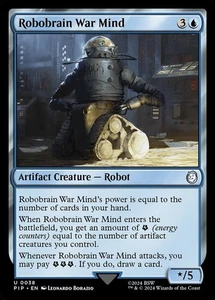 Robobrain War Mind - Universes Beyond: Fallout #0038 MTG Magic The Gathering - Picture 1 of 1