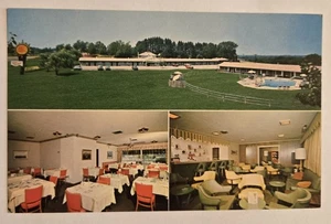 Vintage unbenutzte Postkarte Brick Tower Motel Concord New Hampshire Qualitätsgerichte XL7 - Bild 1 von 2