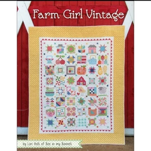 "Farm Girl Vintage" Book by Lori Holt of Bee in My Bonnet- Spiral Bound, New! - Picture 1 of 1