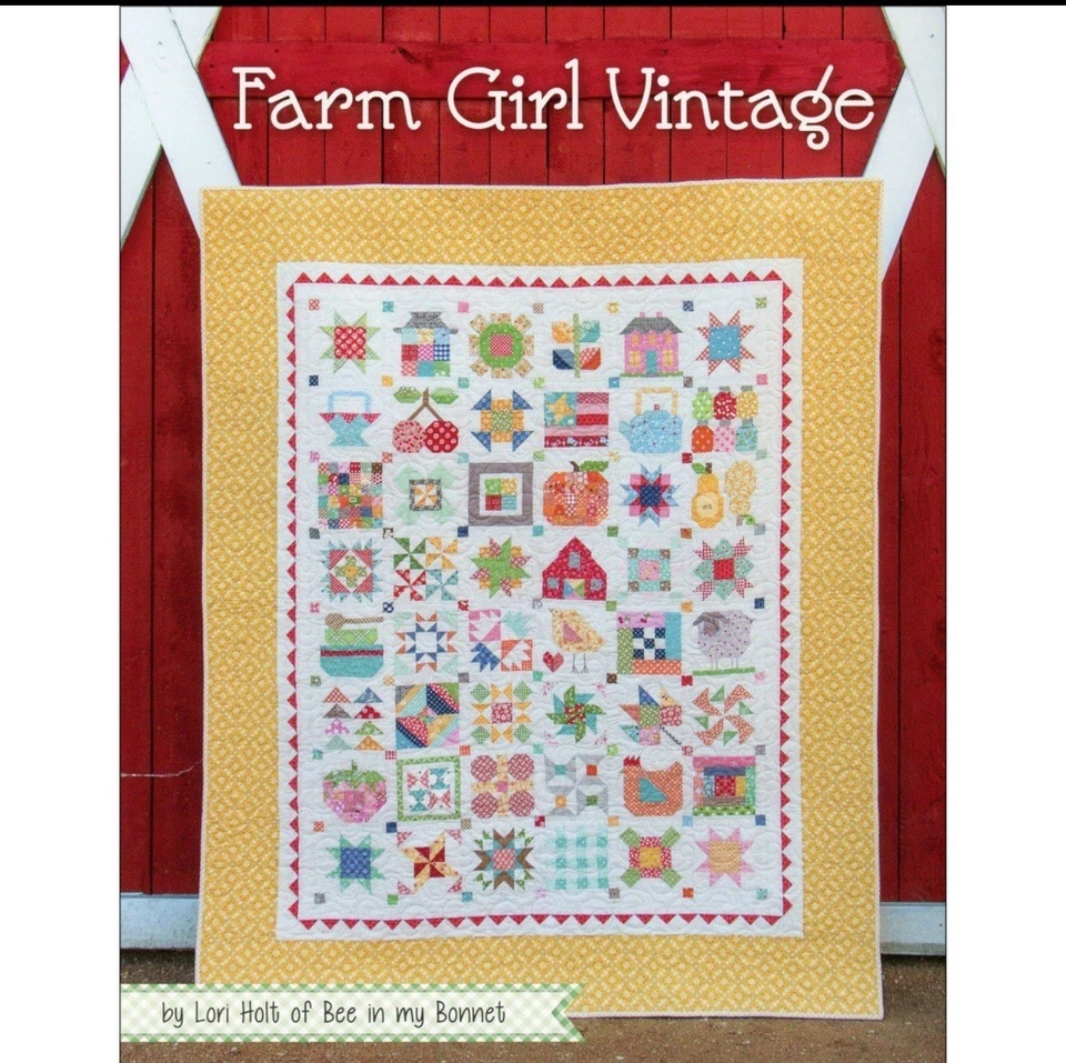 "Farm Girl Vintage" Book by Lori Holt of Bee in My Bonnet- Spiral Bound, New! - Image 1 of 1