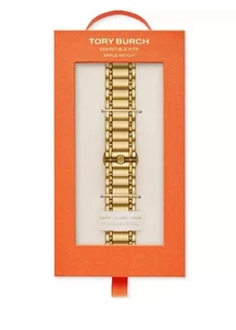 Tory Burch Women's The Miller Gold-Tone Stainless Steel Link Bracelet For Apple - Picture 1 of 3