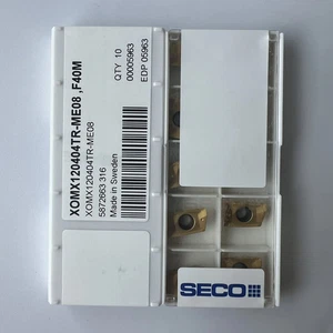 SECO / XOMX120404TR-ME08,F40M / Original genuine CNC alloy blade 10 PCS - Picture 1 of 5
