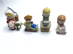 Joan Walsh Anglund Ceramic Ornament Lot of 4 - Picture 1 of 2