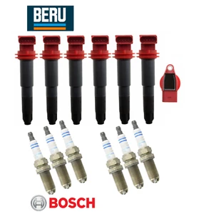 Ignition Coil & Spark Plug (6set) Beru Bosch OEM for Porsche Panamera 4 Base - Picture 1 of 1