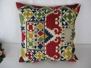 Pottery Barn "Autumn" Embroidered 18" Cotton Pillow Cover + P.B. Feather Insert - Picture 1 of 13