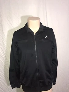 Jordan Full Zip Snap Button Pockets Sweatshirt Size Medium - Picture 1 of 4