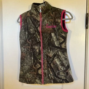 Outdoor Camo Pink Detail Sunriver Vest Y2K - Picture 1 of 3