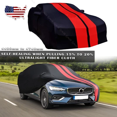 For VOLVO XC60 XC60 EV Indoor Red Line Dustproof Stain Stretch Full Car Cover - Image 1 of 4