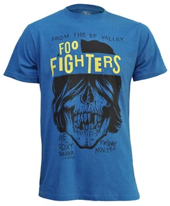 T-Shirt Foo Fighters Roxy Flyer offiziell Dave Grohl Rock Band Logo blau neu - Bild 1 von 25