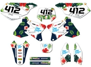 2000-2004 DRZ 400 SM TROPIC White Senge Graphics Kit Compatible with Suzuki - Picture 1 of 10