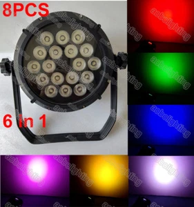 LED outdoor PAR cans 18x10W 6in1 IP65 Park Building Waterproof LED PAR Wash Ligh - Picture 1 of 4