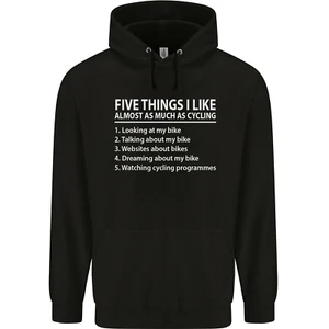 I Like as Much as Riding My Bike Cycling Childrens Kids Hoodie - Picture 1 of 84
