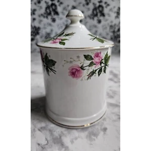 Gorgeous Crown Staffordshire England Fine Bone China Lidded Jam/Sugar/Honey 6" - Picture 1 of 13