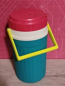 ๐ง **VTG Retro Igloo 1/2 Gallon Water Jug Cooler - Teal, Pink, Yellow** ๐ - Picture 1 of 8